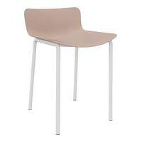 Tabouret bas Popp coque polycarbonate/piètement acier - Image 2