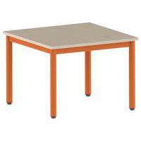 Table Carélie carrée 80 x 80 cm fixe 4 pieds stratifié Mobidecor - Image principale