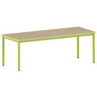 Table Carélie rectangulaire 200 x 80 cm fixe 4 pieds stratifié - Image principale