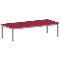 Table Carélie rectangulaire 180 x 80 cm mobile 4 pieds stratifié - Image principale