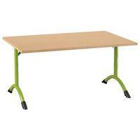 Table Sara rectangulaire 120 x 80 cm fixe dégagement latéral stratifié - Image principale