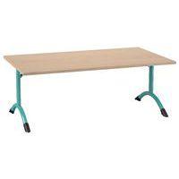 Table Sara rectangulaire 140 x 80 cm fixe dégagement latéral stratifié - Image principale