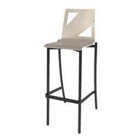 Tabouret Best 4 pieds hauteur 80 cm coque Moda bois naturel ou teinté - Image principale