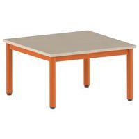 Table Carélie carrée 80 x 80 cm fixe 4 pieds stratifié Mobidecor - Image 3