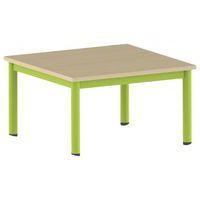 Table Carélie carrée 80 x 80 cm mobile 4 pieds stratifié Mobidecor - Image 5