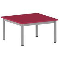 Table Carélie carrée 80 x 80 cm mobile 4 pieds stratifié Mobidecor - Image 2