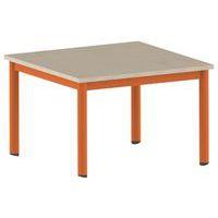 Table Carélie carrée 80 x 80 cm mobile 4 pieds stratifié Mobidecor - Image 3