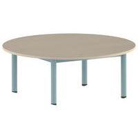 Table Carélie ronde Ø 120 cm mobile 4 pieds stratifié Mobidecor - Image 5