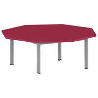 Table Carélie octogonale Ø 120 cm mobile 4 pieds stratifié Mobidecor - Image 3
