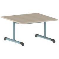 Table Bandana carrée 80 x 80 cm fixe dégagement latéral stratifié - Image 3