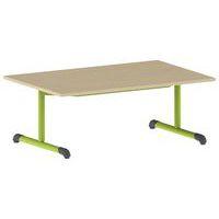 Table Bandana 120 x 80 cm fixe dégagement latéral stratifié Mobidecor - Image 2