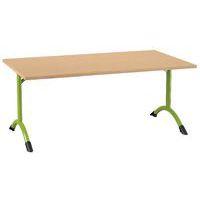 Table Sara rectangulaire 140 x 80 cm fixe dégagement latéral stratifié - Image 5