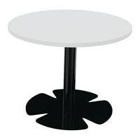 Table Host Ø 60 x h 45 cm plt Blanc pied tulipe Noir - Image principale