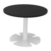 Table Host Ø 60 x h 45 cm plt Noir pied tulipe Blanc - Image principale