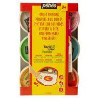 Ensemble de 6 pots de 100 ml de gouache aux doigts Pebeo nacrée - Image principale