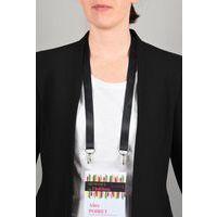 Tour de cou badge recyclé avec double mousqueton - Avery (Lot de 10) - Image 5