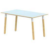 Table 4 pieds inclinés métal/bois 160 x 80 cm stratifié ABS - Image principale