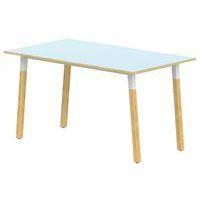 Table 4 pieds inclinés métal/bois 180 x 80 cm stratifié ABS - Image principale