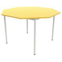 Table 4 pieds droits octogonale Ø 120 cm stratifié ABS - Image 2