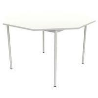 Table 4 pieds droits octogonale Ø 120 cm stratifié ABS - Image 4