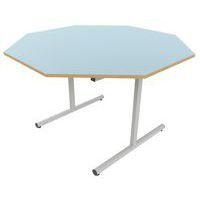 Table dégagement latéral octogonale Ø 120 cm stratifié ABS - Image 4