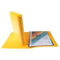 Classeur A4 polypropylène 4 anneaux diam: 30mm dos: 40 mm - Jaune - Image 2