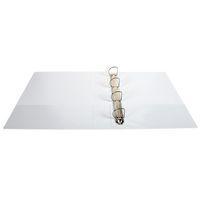 Classeur plastique A4 blanc dos: 75mm 4 anneaux en 50 mm de diamètre - Image 3