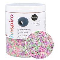 Bocal 500 grammes perles de rocaille couleurs nacrées - Image principale