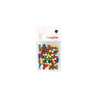 Sachet 140 perles bois rondes multicolores 8 mm - Image principale