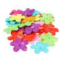 Bocal 100 fleurs plastiques géantes 3 cm - Image principale