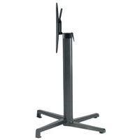 Pied de table Domino rabattable hauteur 73 cm colonne ronde - anthracite - Image principale