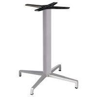 Pied de table Maxi Domino fixe hauteur 73 cm colonne ronde - peint argent - Image principale