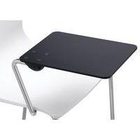 Lot de 2 tablettes HPL pour chaises Alice - noir - Image principale