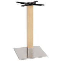 Pied de table Tiffany base carrée colonne hêtre S-CAB - Image 3