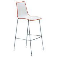 Tabourets Zebra hauteur 65 et 80 cm bicolore lot de 2 S-CAB - Image 2