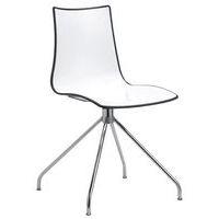 Chaises Zebra bicolore pied pivotant lot de 2 S-CAB - Image 4