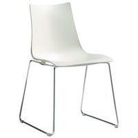 Chaises Zebra piètement traîneau peint ou chromé lot de 2 S-CAB - Image principale