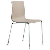 Chaises Alice 4 pieds peint ou chromé lot de 4 S-CAB - Image principale