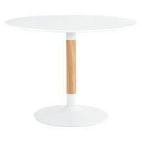 Table ronde fixe Mira diam. 120 cm blanc/naturel - Image principale