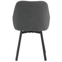 Lot de 2 chaises Amélie gris foncé - Image 2