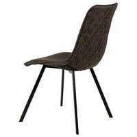 Lot de 4 chaises Berta gris foncé - Image 3
