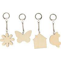Lot de 8 porte-clés à décorer - Image principale