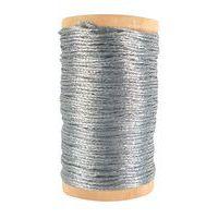 Lot 2 bobines de 20 mètres de fil pailleté or et argent - Image 2