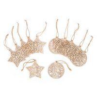 Lot 12 déco ajourées 6 cercles + 6 étoiles - Image 2