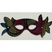 Lot de 12 masques à gratter + élastique +12 bâtonnets - Image 5