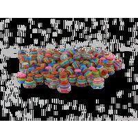 Sachet 200 perles multicolores rondes 12mm - Image principale