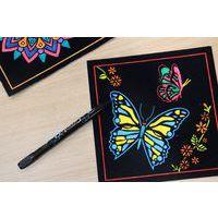 Set de 4 cartes velours - Animaux - Image 3