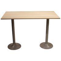 Table snack Scala 160 x 80 cm DL stratifié acacia - gris argent - Image principale