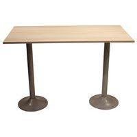 Table snack Scala 180 x 80 cm DL stratifié acacia - gris argent - Image principale