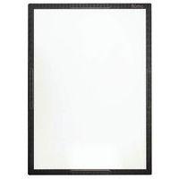 Tableau Flomo 93x128cm en acier émaillé blanc encadrement noir - Image principale